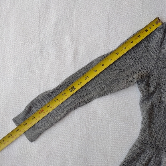 American Eagle Outfitters Gray Pleated Smocked Mini Dress - Picture 9 of 11